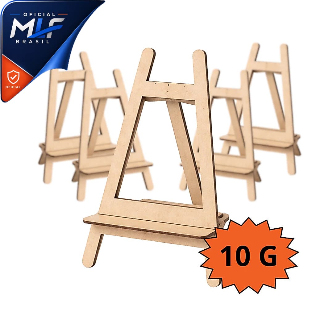Mini Cavalete em MDF para Plaquinha e Lembrancinha Decoração de Festa Temática
