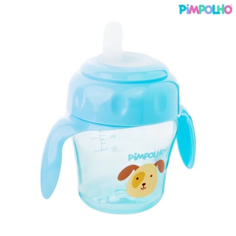 COPO DE TREINAMENTO COM ALÇA E BICO FLEXÍVEL 150ML Masc & Fem 06+