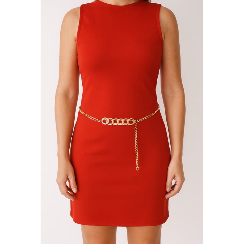 Cinto feminino corrente elegante