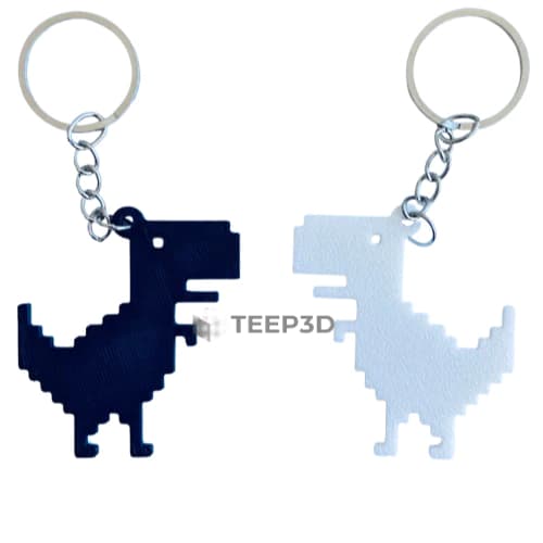 Dois Chaveiros Dinossauro T-Rex Jogo Offline (navegador sem internet)