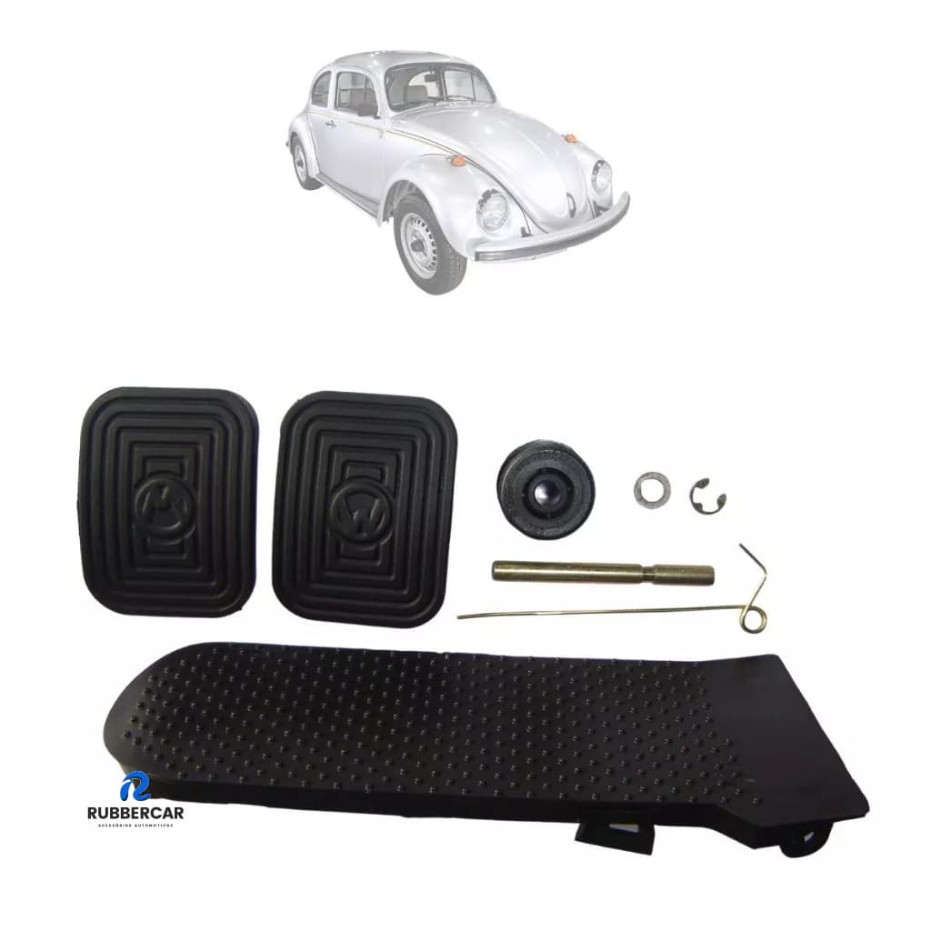 KIT CAPA PEDAL C/ REPARO FUSCA 75/96 – FREIO EMBREAGEM ACELERADOR