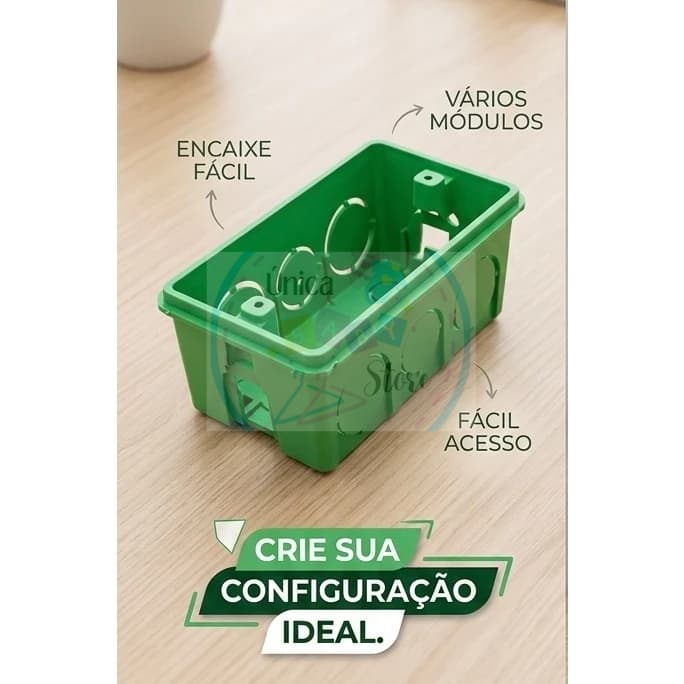 Caixa de Luz 4x2 Reforçada VERDE