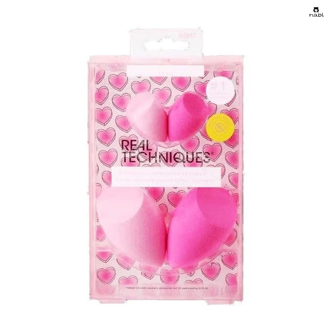 Real Techniques - Kit Amor com 2 Esponjas& 2 Minis - 4247