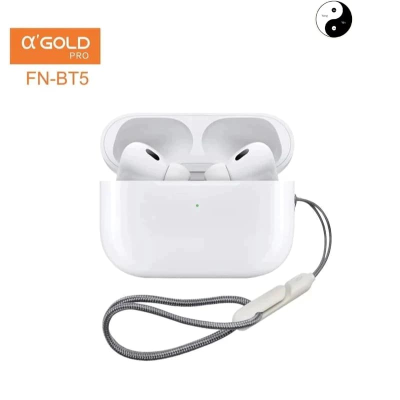 C Fone De Ouvido Original Bluetooth Sem Fio com Loga Duracao de Uso AGold FN-BT5