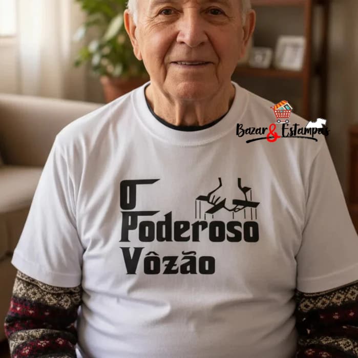 Camiseta Dia dos Pais O Poderoso Vozão Camisa Presente Vovô Vô Avô Aniversário Dia dos Avós