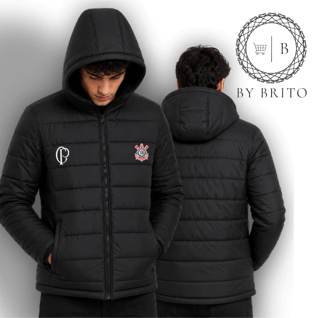Jaqueta Bobojaco CP 02 Casaco Gominho Unissex Capuz Removível Impermeável Puffer Inverno Frio