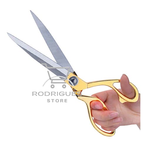 Tesoura Uso Profissional Dourada para Costureira /Tapeceiro Forjada Alfaiate Crina 8,5 Polegadas -  21cm