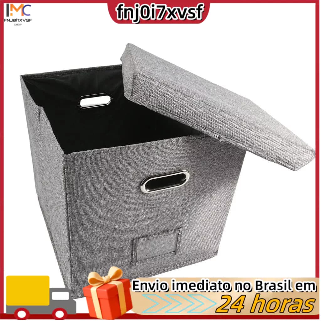 Caixa para guardar discos de vinil com tampa e alças, organizador de discos LP,suporte protetor para álbuns.