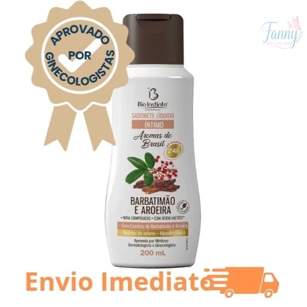 Sabonete Líquido Íntimo Barbatimão e Aroeira Bio Instinto 200ml