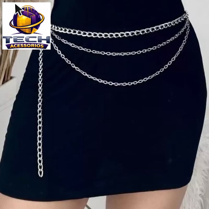 Cinto Duas Corrente Modinha Feminino