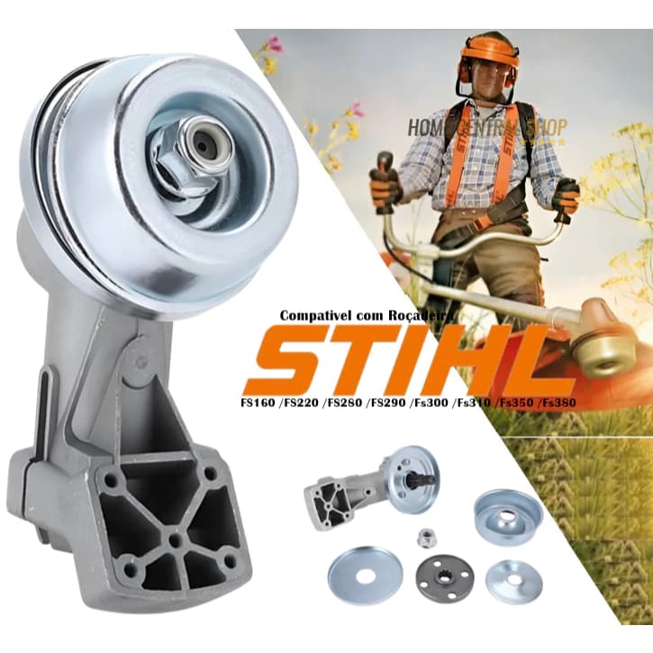 Caixa De Transmissão Ponteira Para Roçadeira Stihl Fs160/220 28mm Quadrado