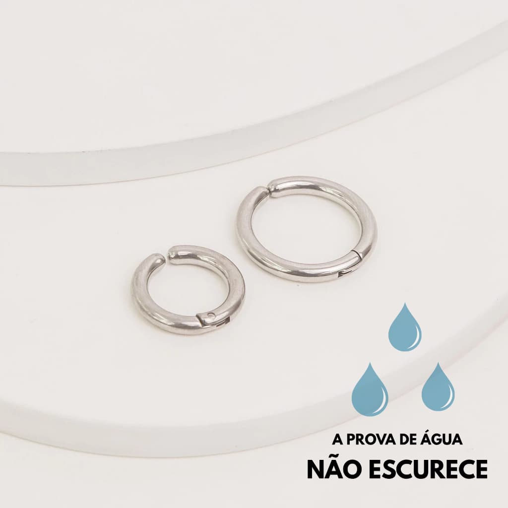 brinco Dourado Multi Círculos Feminino Aço Inoxidável Antialérgico Delicado Elegante Moderno Luxo