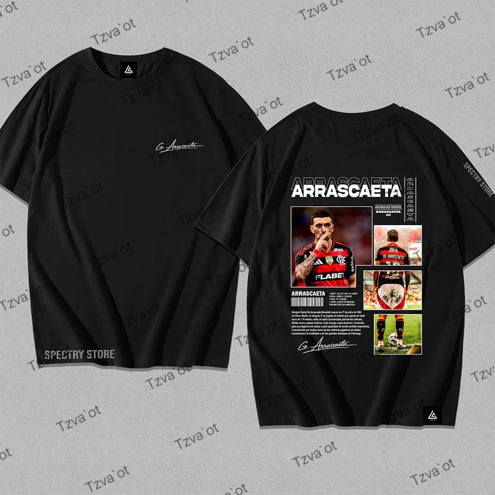 Camisa Camiseta Arrascaeta Mengao Brasil Y2k Algodão Unissex Premium Exclusivo Streetwear Tendencia Novidade Copa Mundo