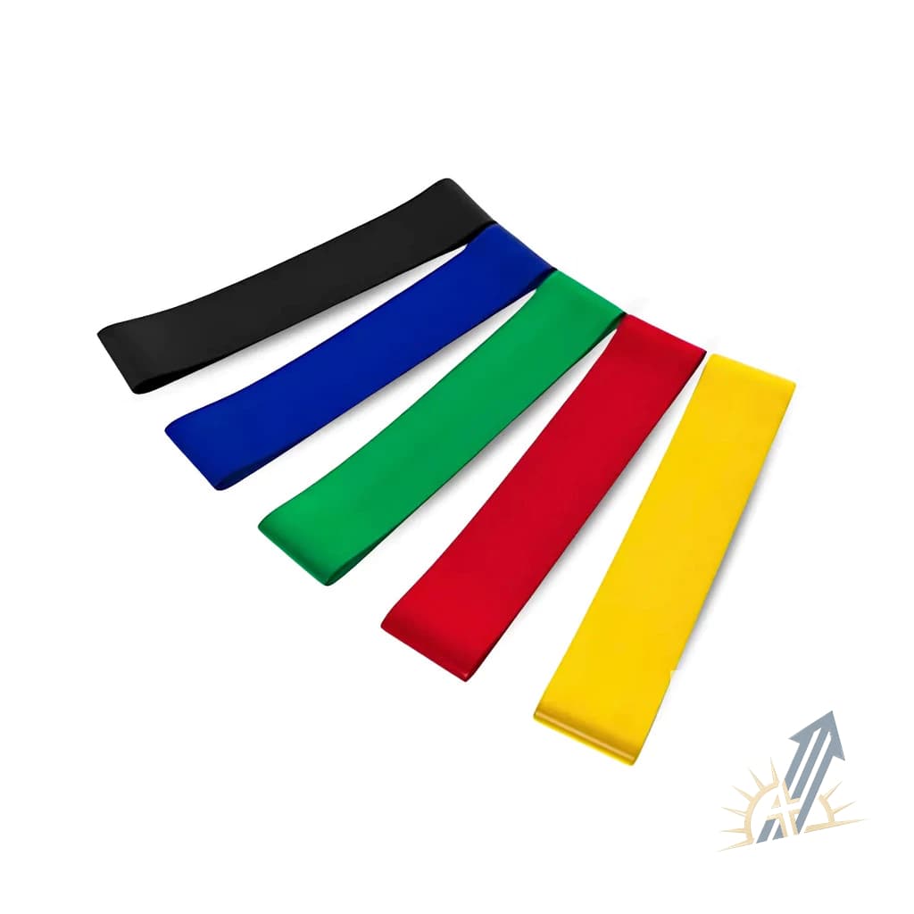 Kit 5 Elásticos Resistência Treino Casa Academia Yoga Pilates Látex Pernas Glúteo Braço Fitness Pronta Entrega