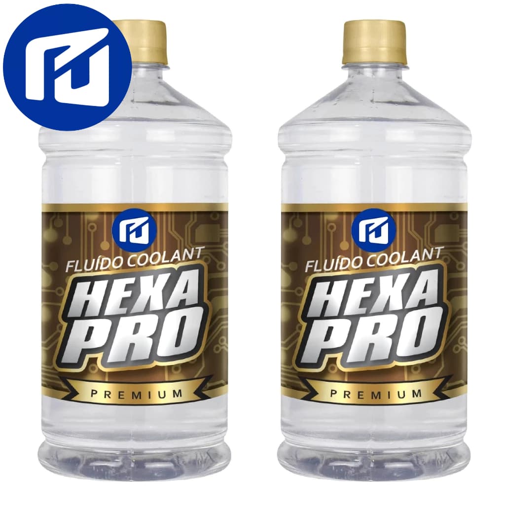 2x Fluido Water Cooler HEXA PRO Transparente Premium - Alto Desempenho