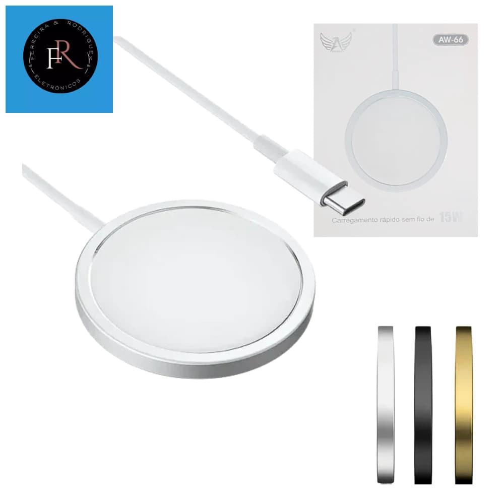 Carregador por Indução 15W Padrão QI Altomex AW-66