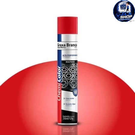 Graxa Branca Spray ChemiColor 250ml – Lubrificante Multiuso de Alta Performance