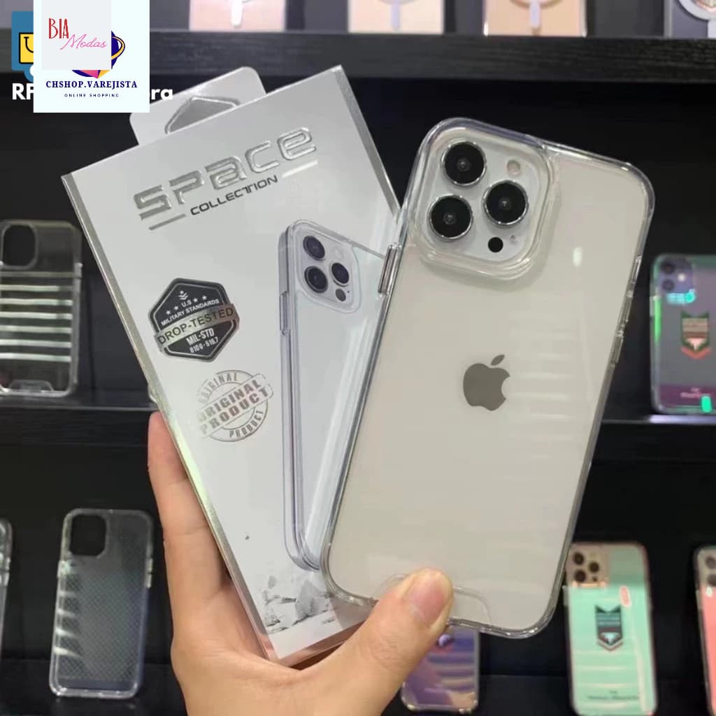Capa Acrílico Transparente Space Para Iphone - Diversos modelos