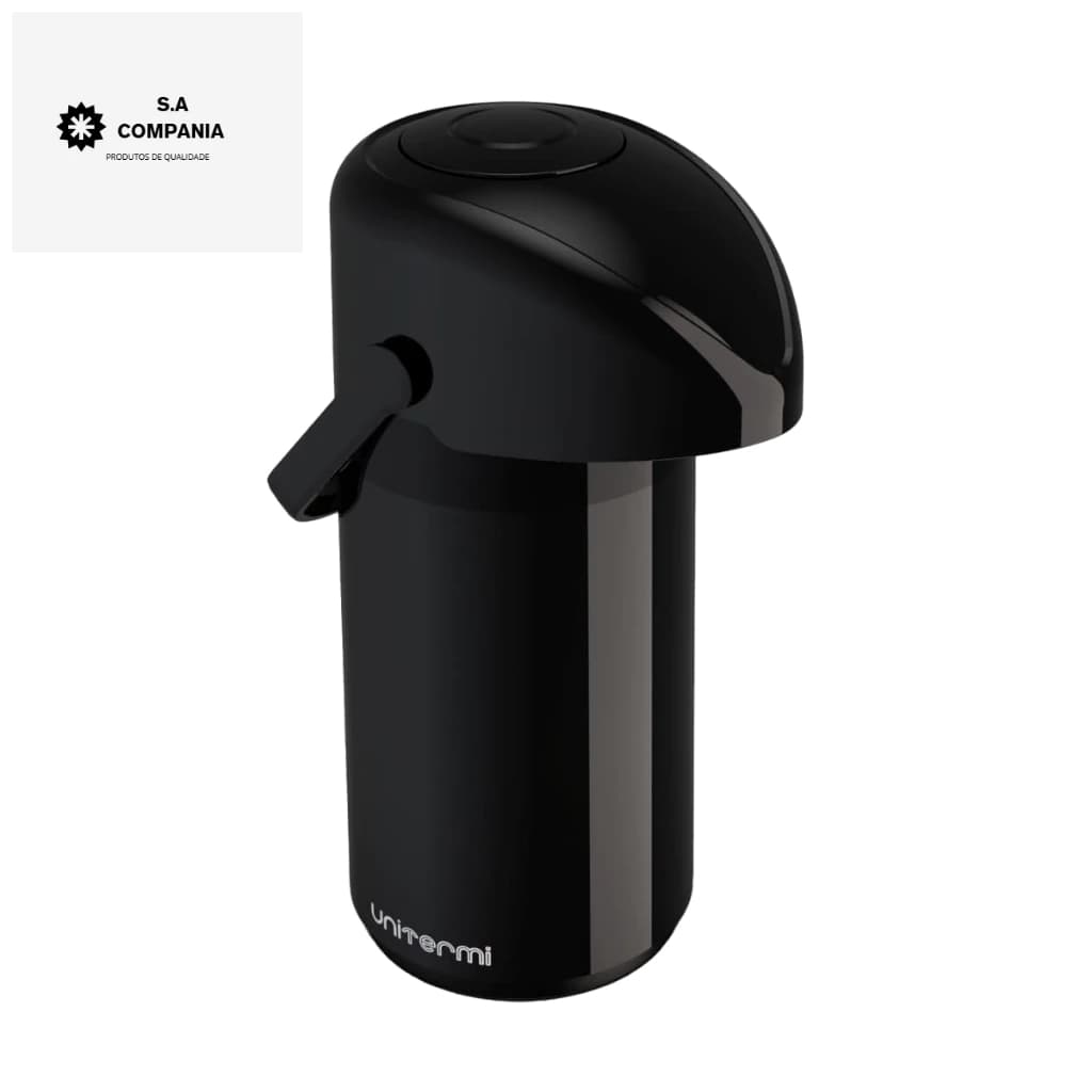 Garrafa Térmica Verona Pressão Ampola De Vidro 600ml Unitermi Diversas Cores