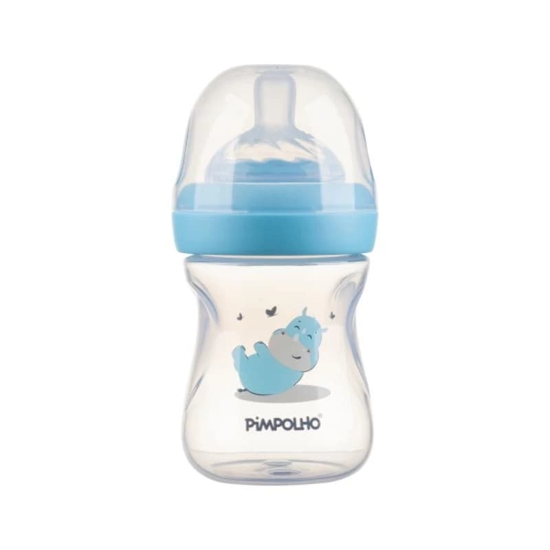 MAMADEIRA SERENA PINGUIM ROSA  Rinoceronte Azul 150ML PIMPOLHO