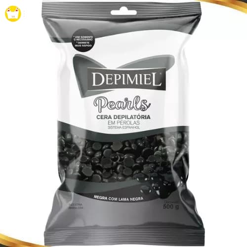 Cera Depilatória em Pérolas Negra 500g - Depimiel