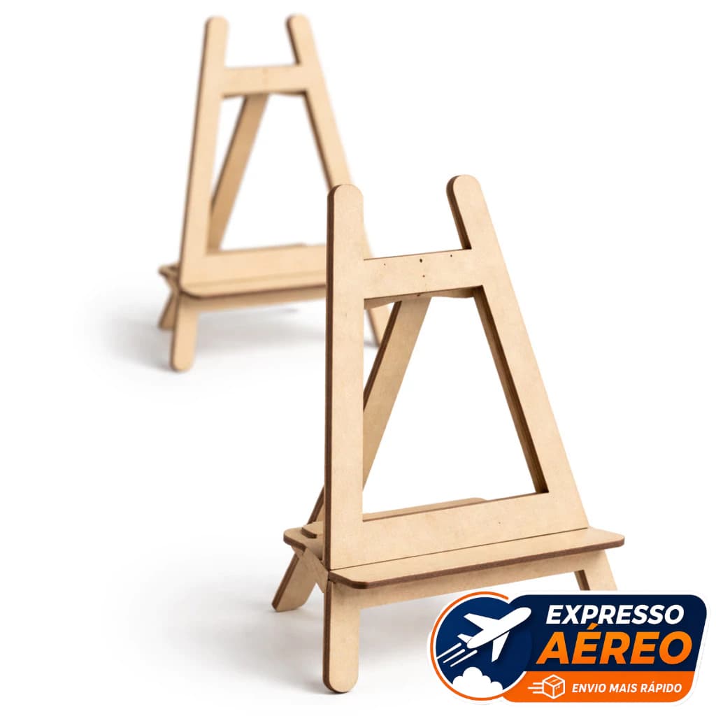Mini Cavalete MDF para Display de Mesa Lembrancinha e Decoração de Festa