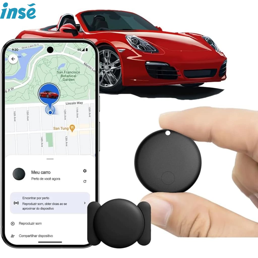 Tag Localizador Inteligente Android Find My Device com Capa Magnética Protetora Anti Perda