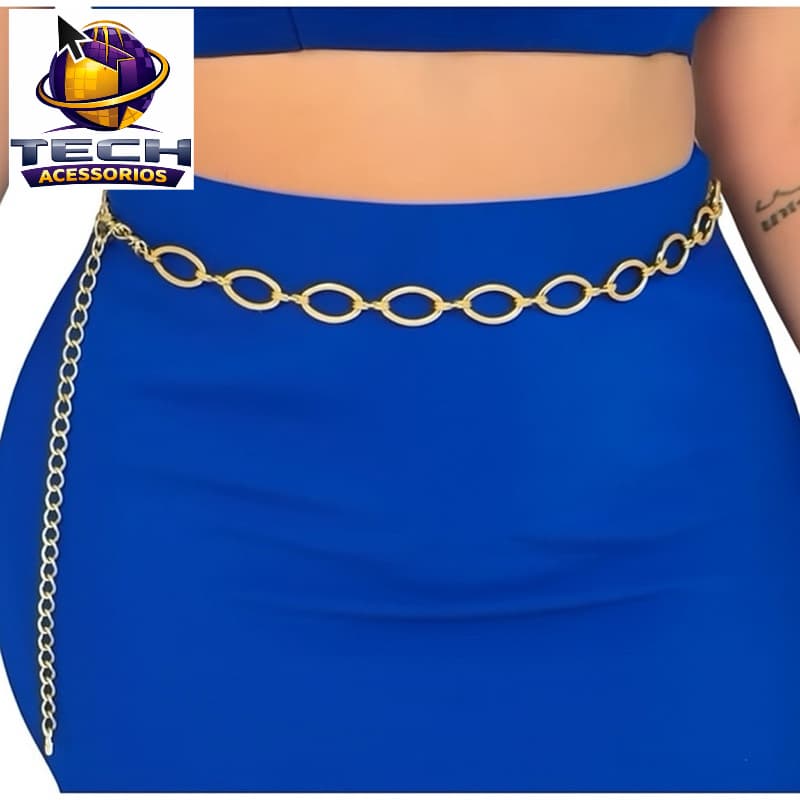 Cinto Oval Corrente Feminino modinha