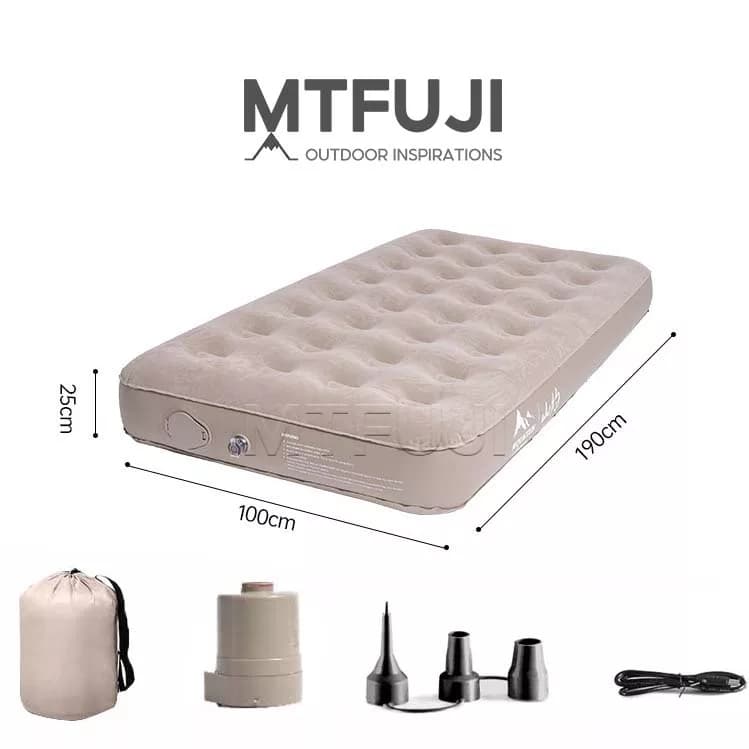 Mt.Fuji Cama de Ar para Camping Colchão Solteiro/Casal com Capacidade de 300kg - Ideal para Barraca ao Ar Livre