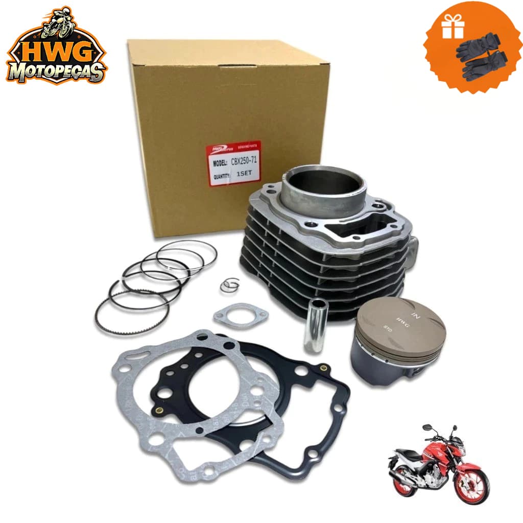 Kit Cilindro Motor Honda CB 250F Twister 2016 a 2022 STD 71mm