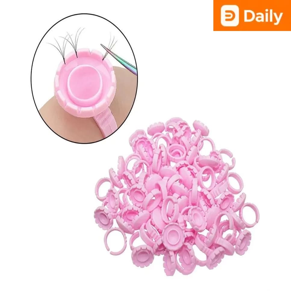 Kit 20 / 50 / 100 Anel Batoque coração para micropigmentação Henna cílios Sobrancelhas
