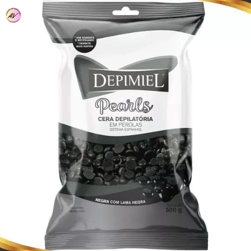 Cera Depilatória em Pérolas Negra 500g - Depimiel