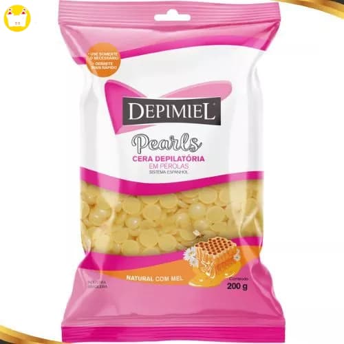 Cera Depilatória em Pérolas Natural com Mel 200g - Depimiel