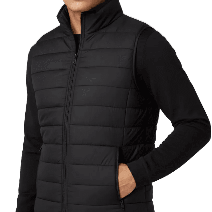 Colete Puffer Masculino e Feminino Acolchoado Ipermeável 2 Bolsos Jaqueta Bobojaco Estiloso Inverno Corta Vento Bomber