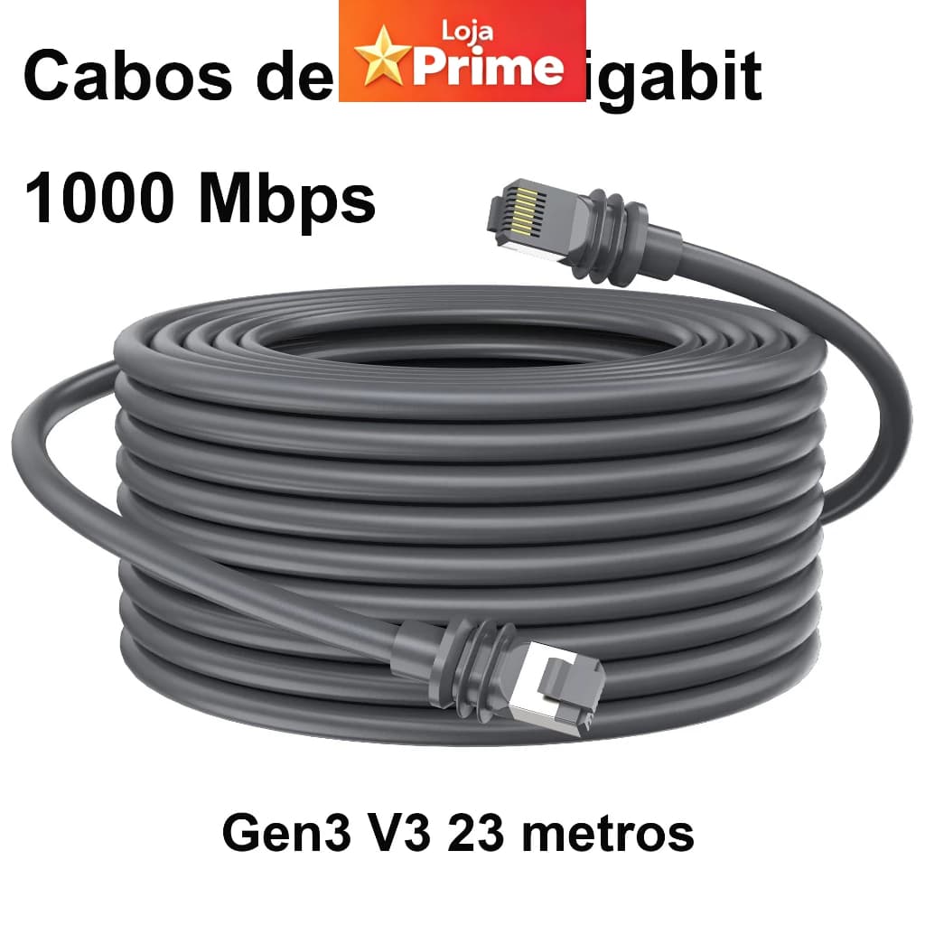 Cabos Starlink de 23 metros, adequados para cabos Ethernet Starlink padrão 4/4X/V4/MINI da terceira geração do Starlink