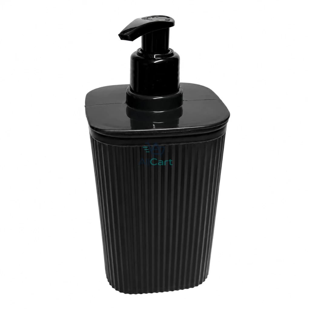 Porta Sabonete Líquido 420ml Classic Dispenser Válvula Pump Plasútil Branco / Preto
