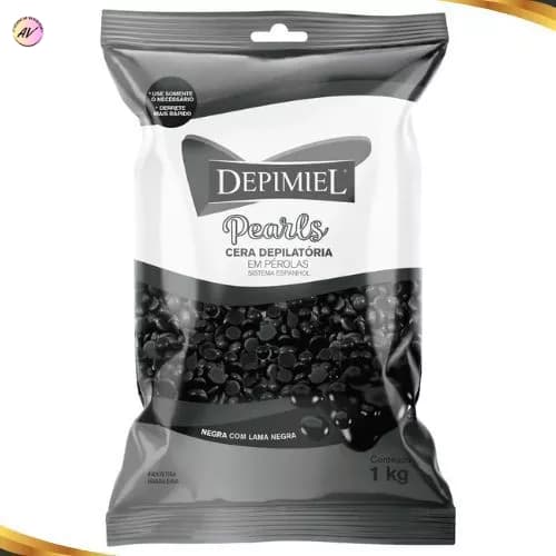 Cera Depilatória em Pérolas Negra 1kg - Depimiel