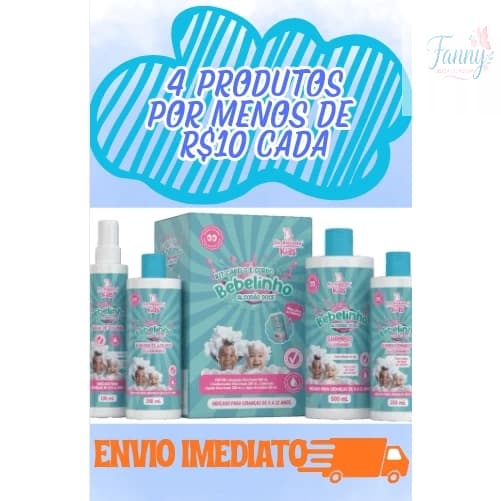Kit Bebelinho Bio Instinto Higiene Infantil Completa