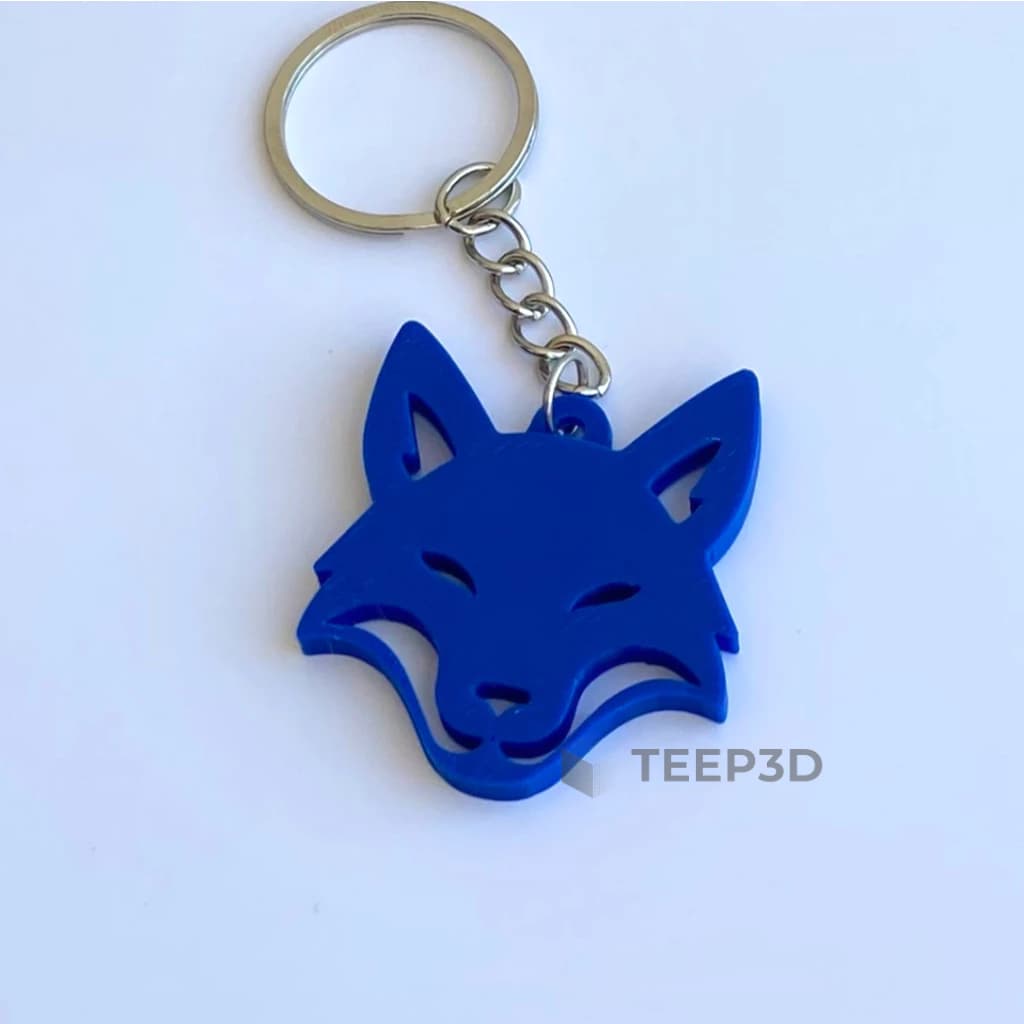 Chaveiro Raposa Azul Modelo Exclusivo