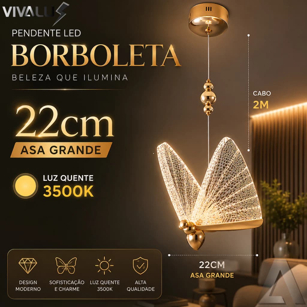 Pendente Borboleta Cristal Acrílico Lustre Para Lavabo Quarto Cabeceira Sala Hall Luminária De Teto