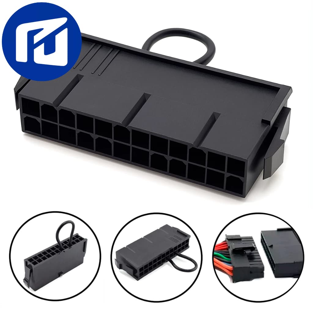 Jumper Adaptador Fonte 24 Pinos Conector Placa Mãe Cabo