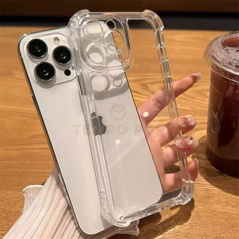 Capa capinha TPU Transparente Anti Impacto Para iPhone XR 11 12 13 14 15 16 17 PRO MAX PLUS
