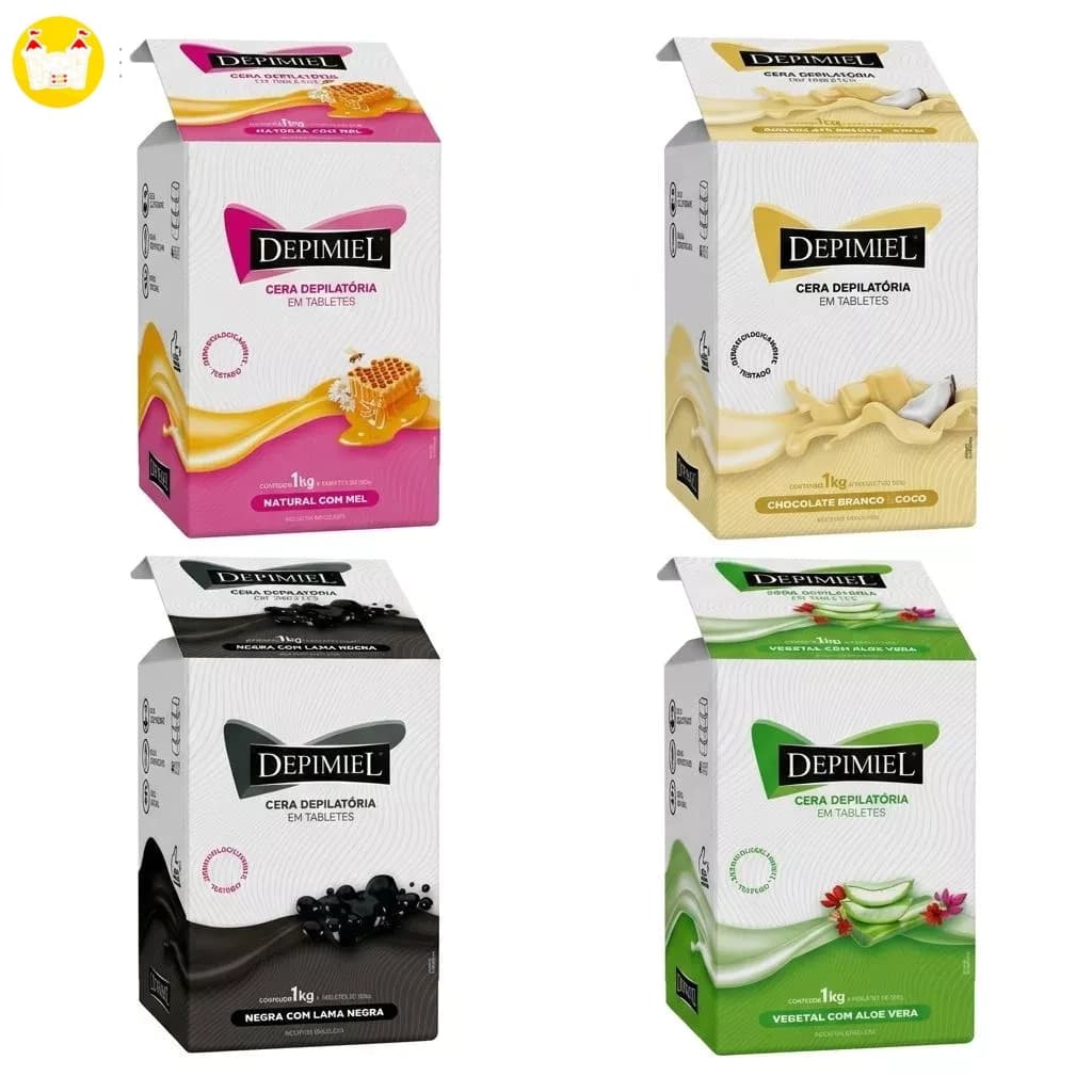 Cera Depilatória em Tabletes 1kg - Depimiel