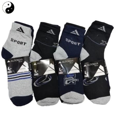 C Kit de 6/12 pares Meias Altomax Cano Longo Grosso