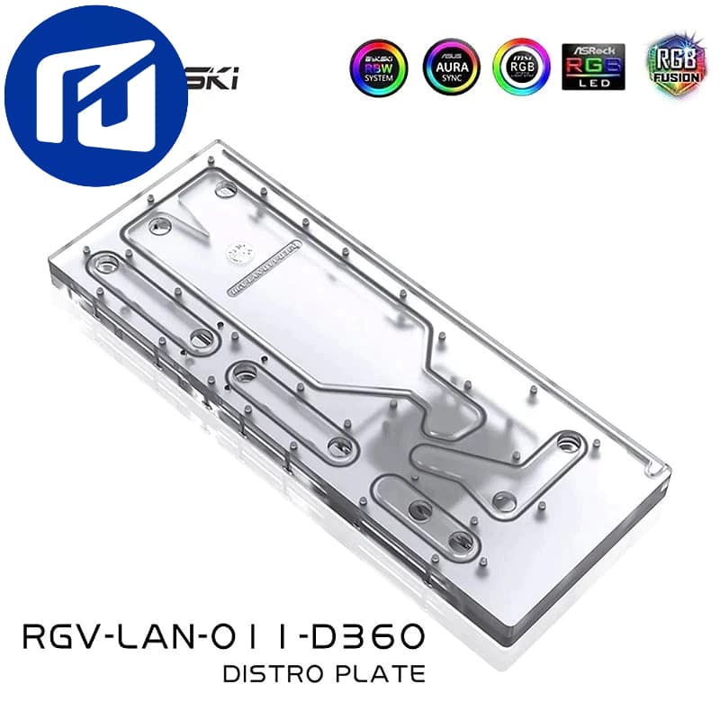 Reservatório Distroplate Lian Li 011 Evo RGB c/ Bomba 960l/h