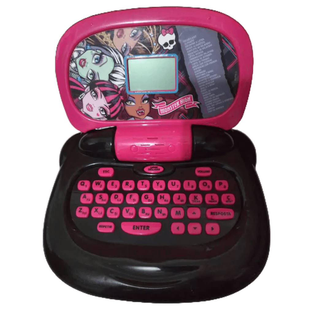Laptop Educativo PILHAS INLCUSAS Infantil Monster High 30 Atividades Candide Funciona SEM SOM NO ESTADO