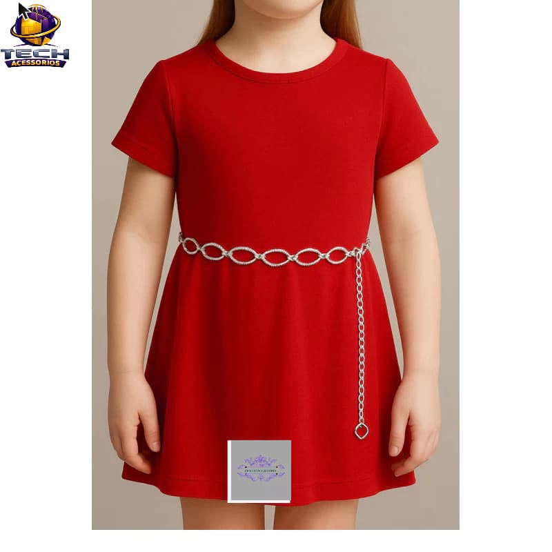 Cintos Feminino Infantil para Meninas de 2 a 12 anos Redondo +Oval infantil 0,80 Cm