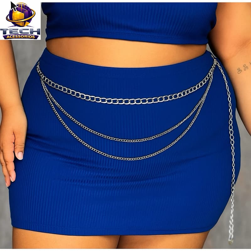 Cinto Duas Correntinha Plus Size