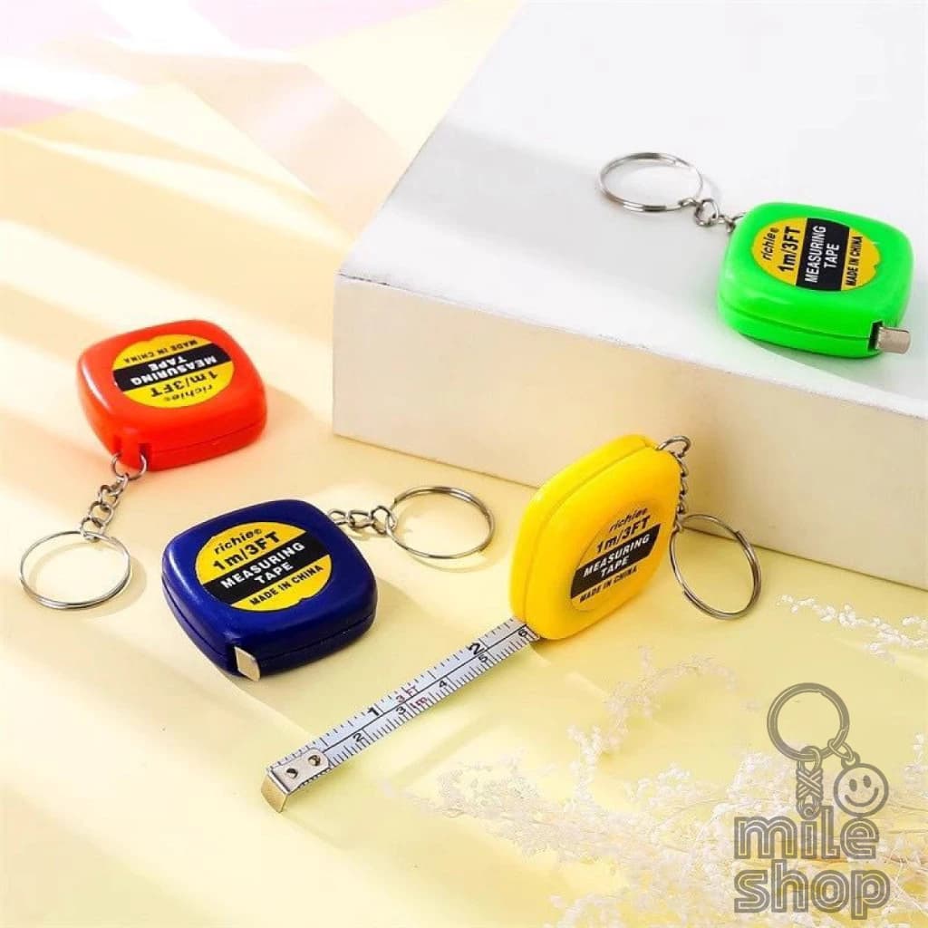 Kit 6/12/24  Mini Fita Métrica Retrátil Trena 1ate 1 metros Fofa Chaveiro Portátil Para Mochila