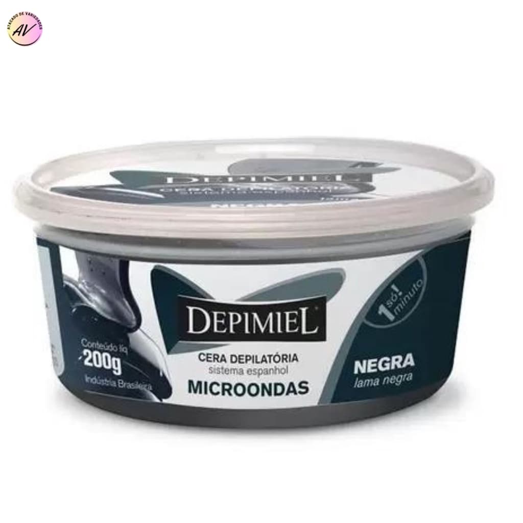 Cera Negra Depilatória para Micro-ondas 200g - Depimiel
